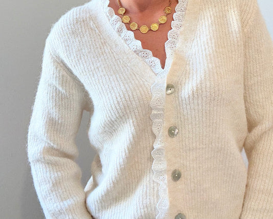 Gilet Flora beige
