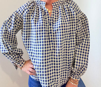 Blouse Suzanne bleu