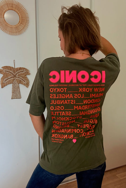 T-shirt iconic kaki