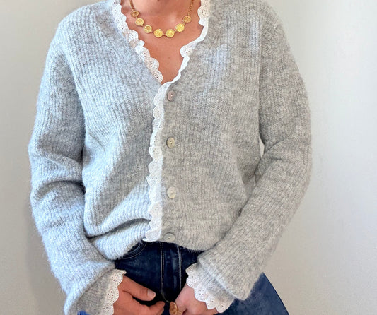 Gilet Flora gris