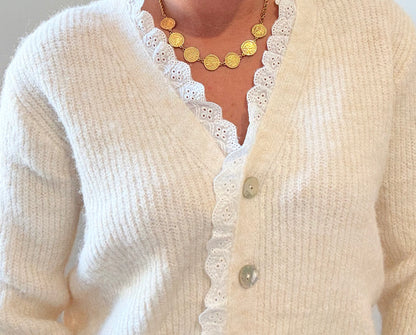 Gilet Flora beige