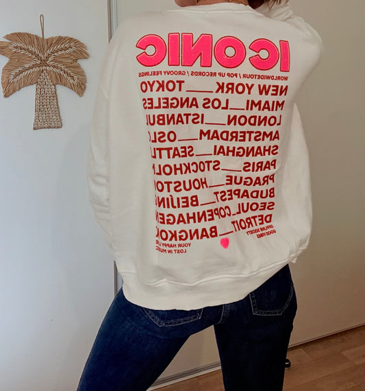 Pull iconic blanc