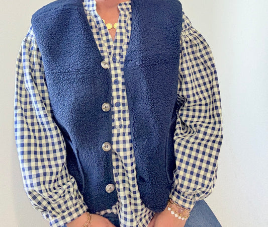 Gilet Maëla bleu